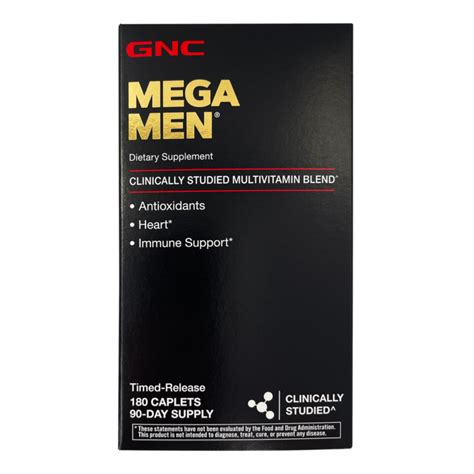 gnc mega men multivitamin 180 caplets reviews